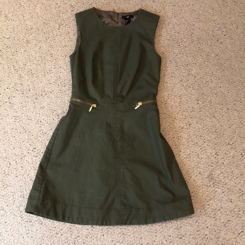 Hunter green dress from h & m